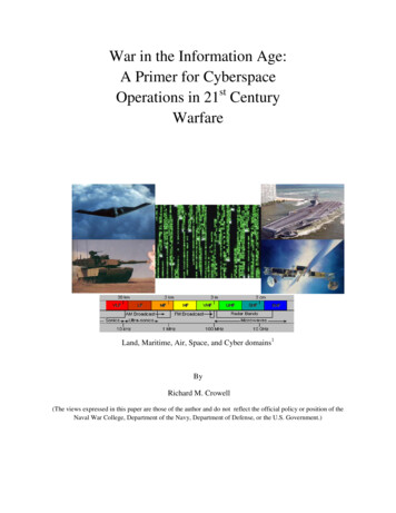 War In The Information Age: A Primer For Cyberspace