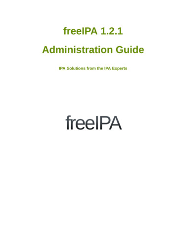 IPA Solutions From The IPA Experts FreeIPA 1.2