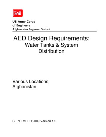 Water Tanks & System Distribution - United States Army
