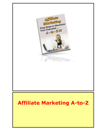 Affiliate Marketing A-to-Z