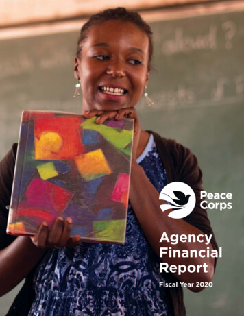 Agency Financial Report - Peace Corps