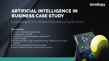 ARTIFICIAL INTELLIGENCE IN BUSINESS CASE STUDY
