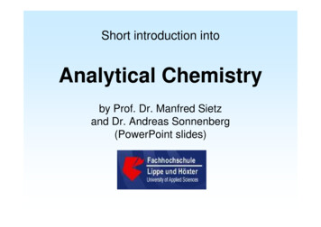Instant Notes: Analytical Chemistry - WordPress 