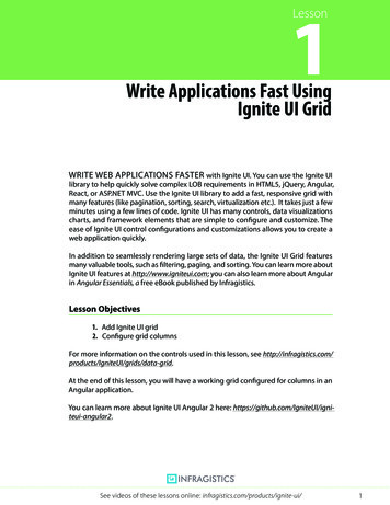 Write Applications Fast Using Ignite UI Grid - Infragistics