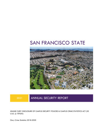 Annual Security Report - San Francisco State University