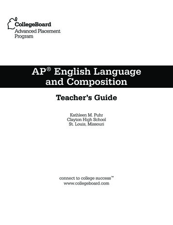 AP English Language And Composition - College Board