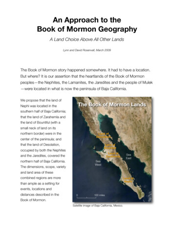 An Approach To The Book Of Mormon Geography