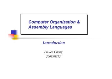 Computer Organization & Assembly Languages