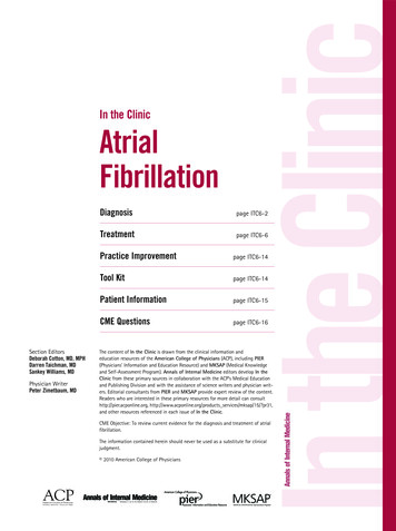 In The Clinic Atrial Fibrillation In TheClinic