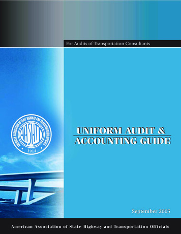 Audit Accounting Guide - Transportation