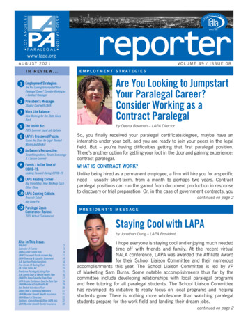 Reporter - Los Angeles Paralegal Association - Home