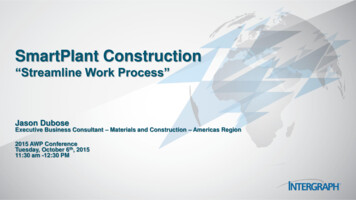 SmartPlant Construction - Groupasi 