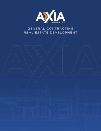 Axia Brochure - COMPANIES