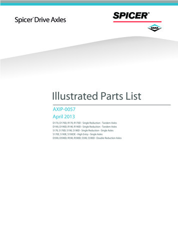 Illustrated Parts List - Dana