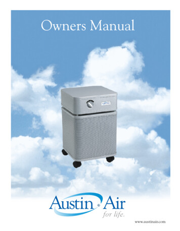 Austin Air Healthmate HM-400 Air Purifier Owner Manual