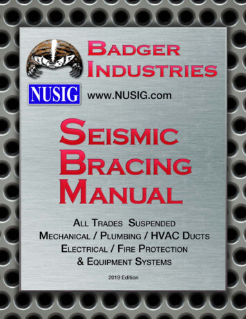 Badger Seismic Manual
