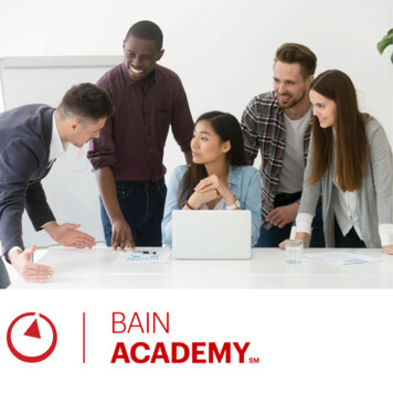 Bain Academy Brochure - Global Management Consulting Firm
