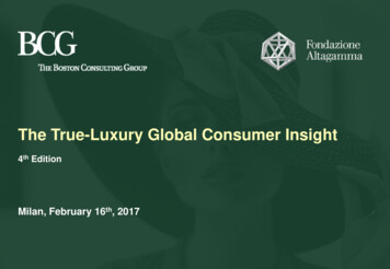 The True-Luxury Global Consumer Insight - Altagamma