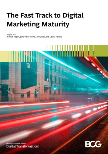 The Fast Track To Digital Marketing Maturity