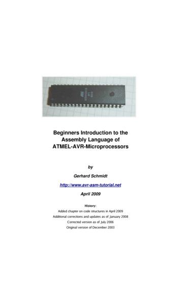 Beginners Introduction To The Assembly Language Of ATMEL .