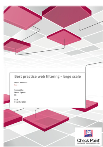 Best Practice Web Filtering - Large Scale