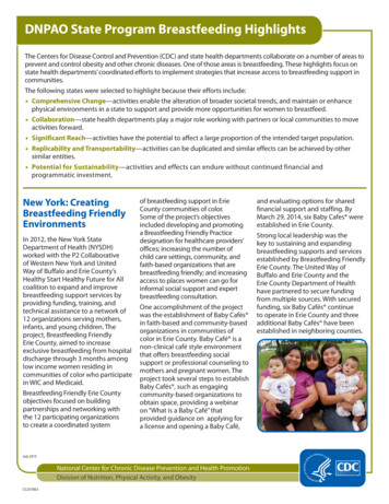 DNPAO State Program Breastfeeding Highlights - CDC