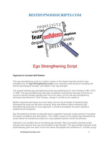 Ego Strengthening Script - Best Hypnosis Scripts