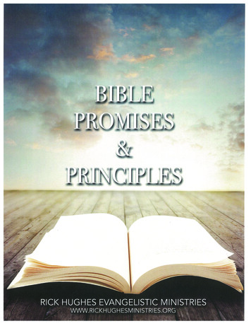 BIBLE PROMISES & PRINCIPLES - Rickhughesministries 