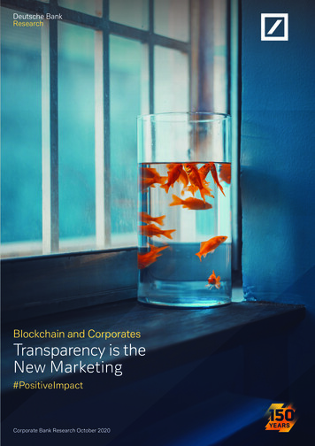 Blockchain And Corporates: Transparency Is The New 