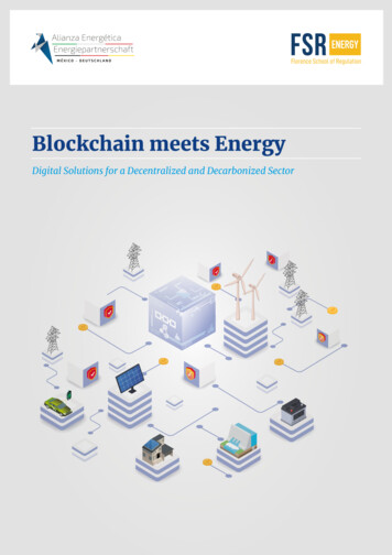 Blockchain Meets Energy - Florence School Of Regulation
