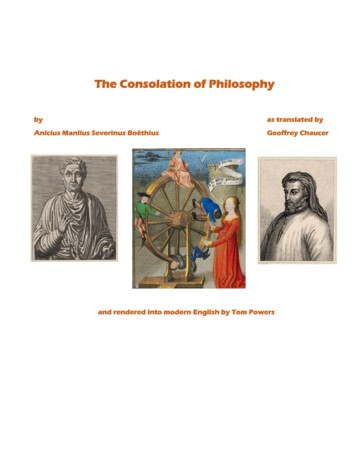 The Consolation Of Philosophy - PARABOLA