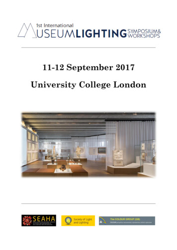 11-12 September 2017 University College London