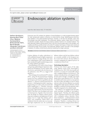 Special Report Endoscopic Ablation Systems