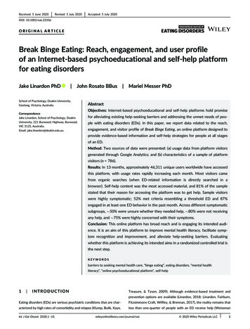 Break Binge Eating: Reach, Engagement, And User Profile Of .