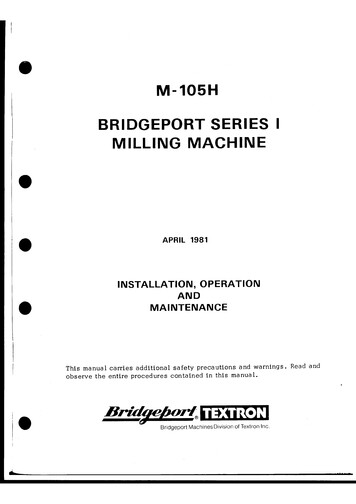 Bridge Port Milling Machine Manual - The Curious Forge
