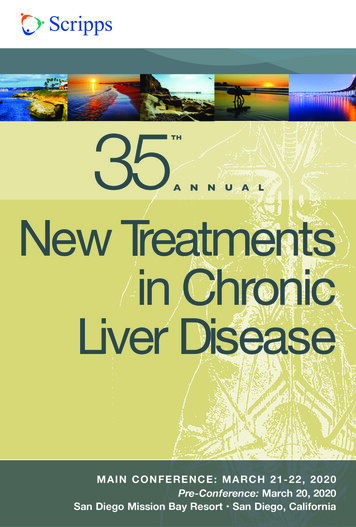 ANNUAL New Treatments In Chronic Liver Disease - Scripps Health