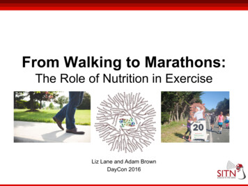 From Walking To Marathons - Harvard University