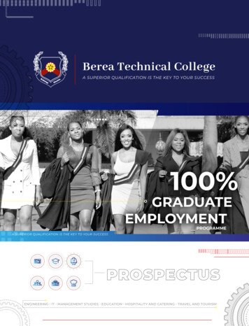 BTC Prospectus 2020 Final - Berea College