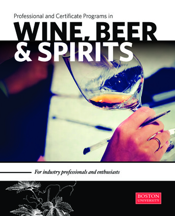 Professional And Certificate Programs In & SPIRITS