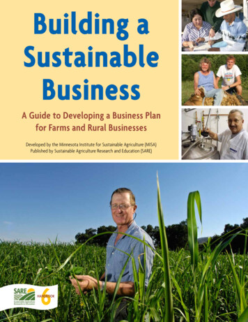 Building A Sustainable Business - SARE