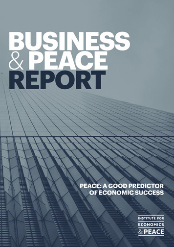 BUSINESS PEACE REPORT