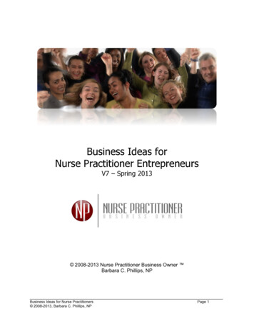 Business Ideas For Nurse Practitioner Entrepreneurs