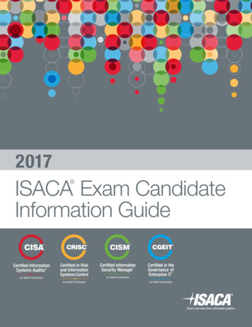 ISACA Exam Candidate Information Guide