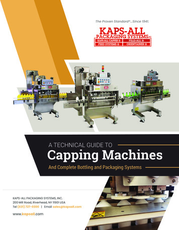 A TECHNICAL GUIDE TO Capping Machines