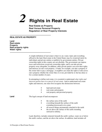 2 Rights In Real Estate - McKissock Learning