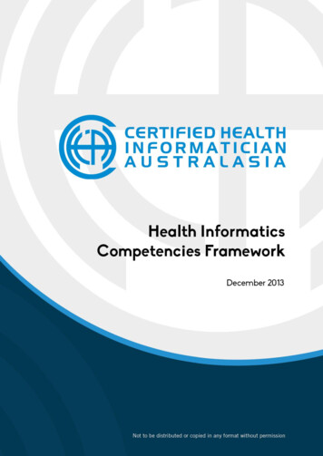ISBN: 978-0-9751013-1-5 - Certified Health Informatician .