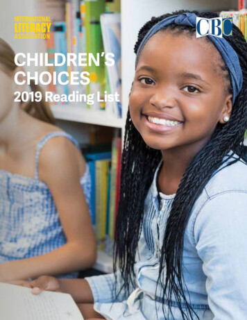 ILA/CBC Children's Choices 2019 Reading List
