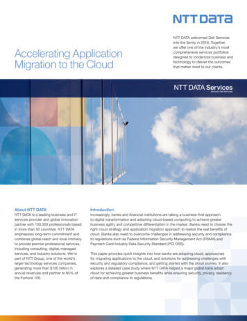 NTT DATA Welcomed Dell Services Accelerating Application Migration To .