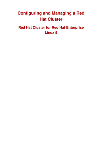 Configuring And Managing A Red Hat Cluster