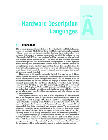 APPENDIX Hardware Description Languages A
